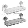 Bathroom Storage Rack with Powerful Suction Easy to Install Waterproof Bathroom Shelf Suitable for Small Spaces