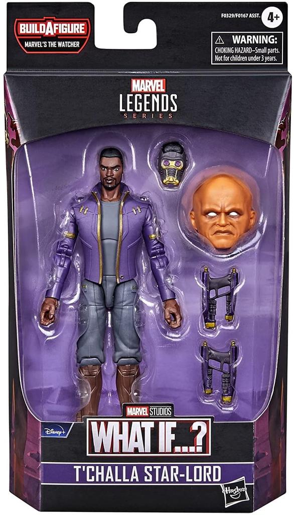 Hasbro Marvel Legends Series What If...? T'Challa Star-Lord 6-Inch Action Figure F0329, Authentic, with Build-A-Figure Parts