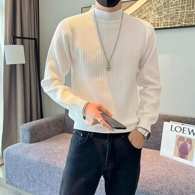 Men's Harajuku Style Sweater - Trendy, Artistic & Versatile Knitwear