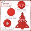 MOROBOR Christmas Cutlery Holder - 24pcs Silverware Bag, Red Utensil Wraps for Xmas Party Dinner Table Supplies