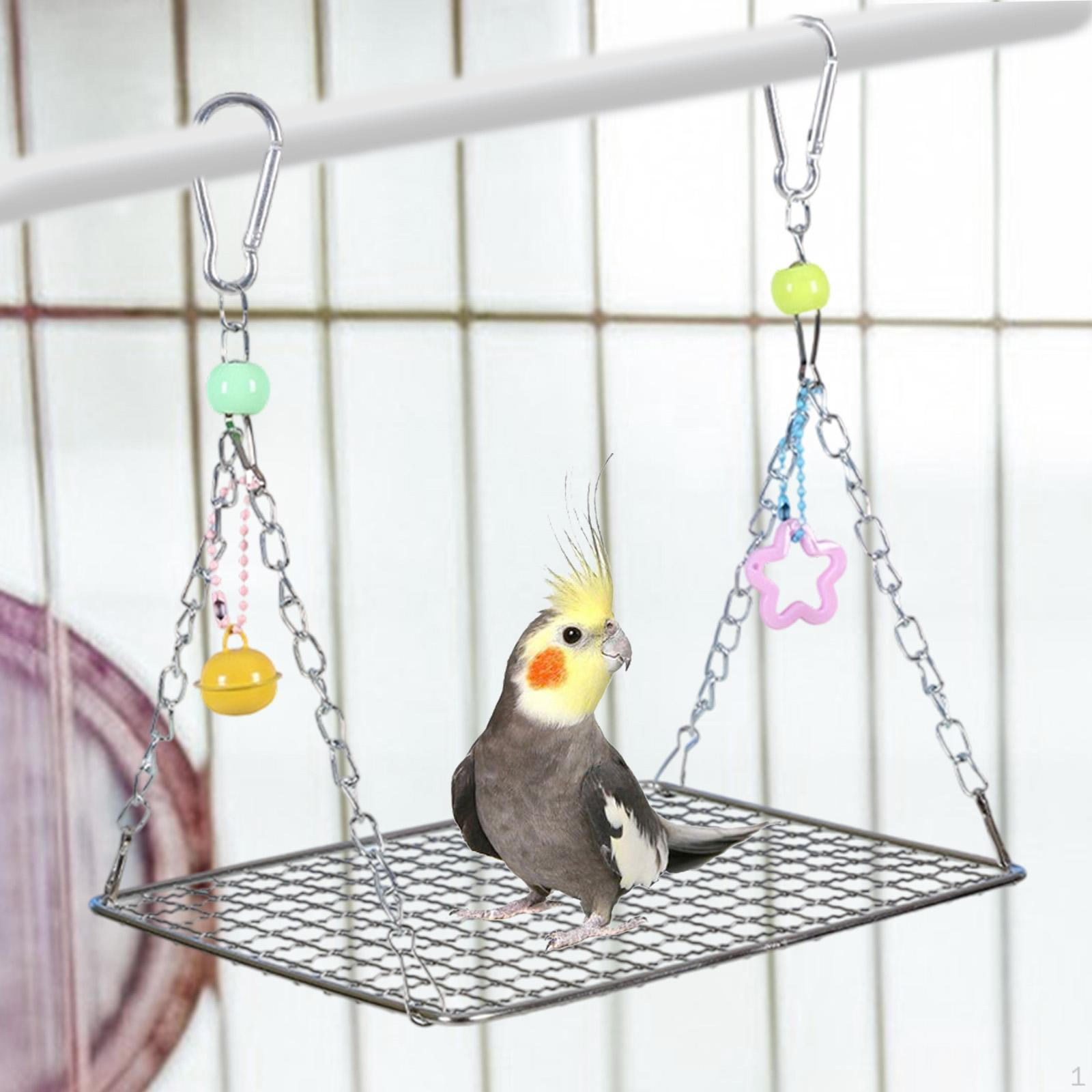 

Bird Perch Platform Cage Accessories Decoration Hanging Creative Parrot Hammock for Cockatiel 15x20cm
