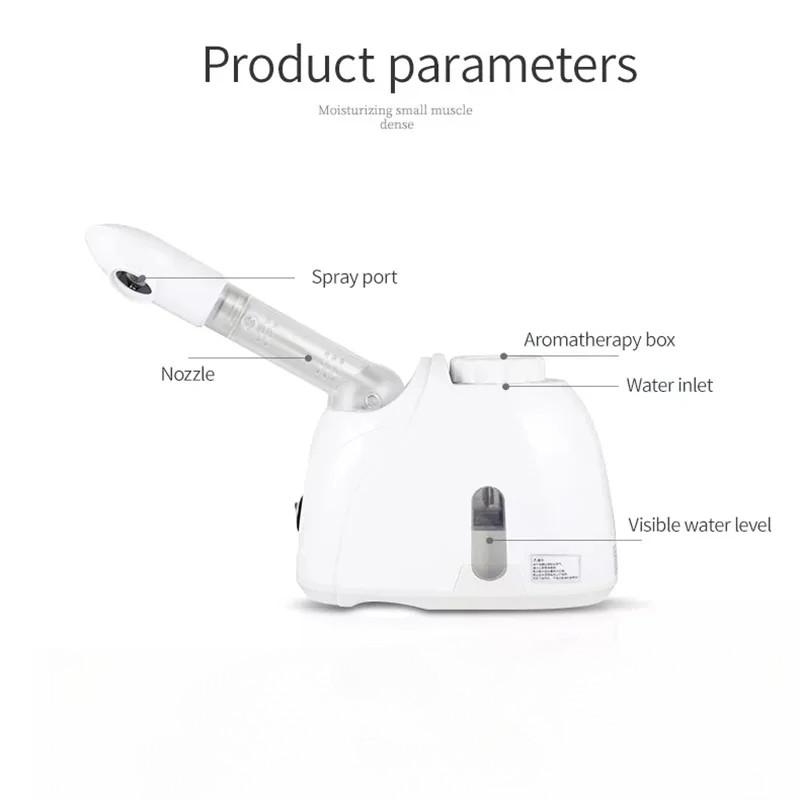 350W Ozon Gesichtsdampfer Warmer Nebel Luftbefeuchter Gesicht Tiefenreinigung Vaporisator Salon Zuhause Spa Hautpflege Aufhellender Sprüher