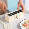 Sushi-Maker-Set, Kunststoffformen-Set, runde, quadratische und herzförmige Sushi-Rollen-Werkzeuge, Kuchenrollenform, DIY-Küchenwerkzeuge
