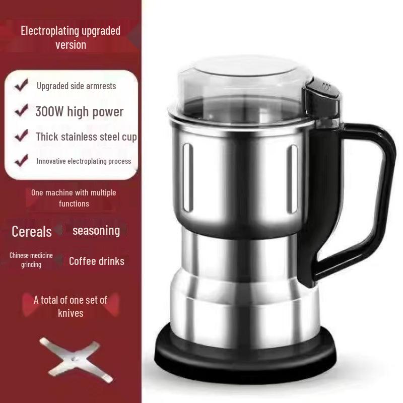 German Ultra-Fine Grain & Cereal Grinder: Multi-Functional Large Household Crusher Large [High Configuration] 500ml