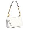 Coach Bolso de Hombro Teri 25 Logo Clásico Piel Sintética para Mujer Bolso de Hombro Blanco CA548-IMRFF