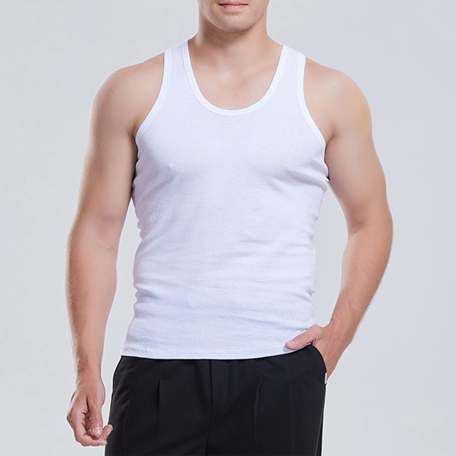

Men s Athletic Tank Top Summer Sleeveless Muscle Fit Stretchy Base Layer Shirt for Gym Workout Training and Casual Wear XXXL