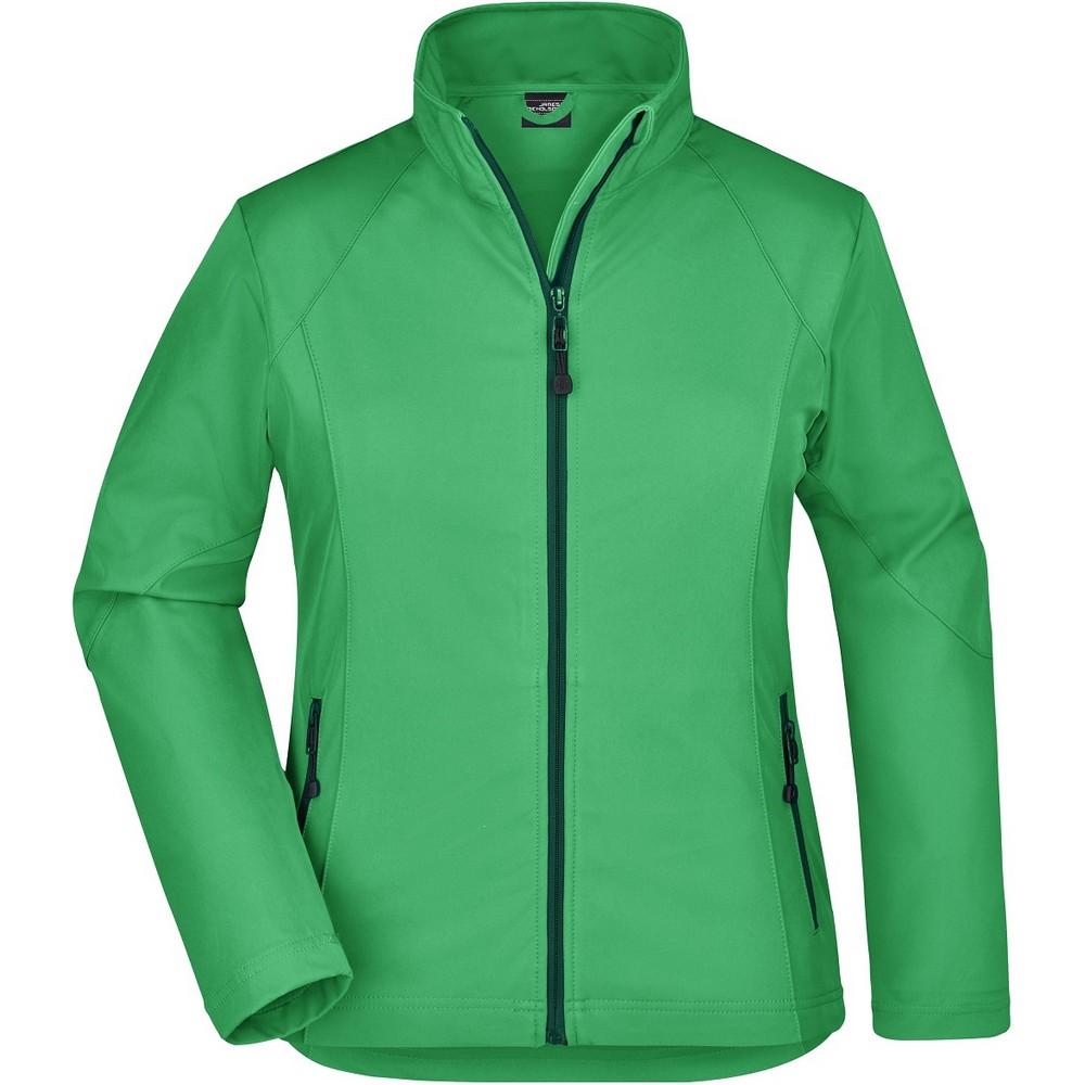 James and Nicholson Womens/Ladies Plain Stretch Soft Shell Jacket