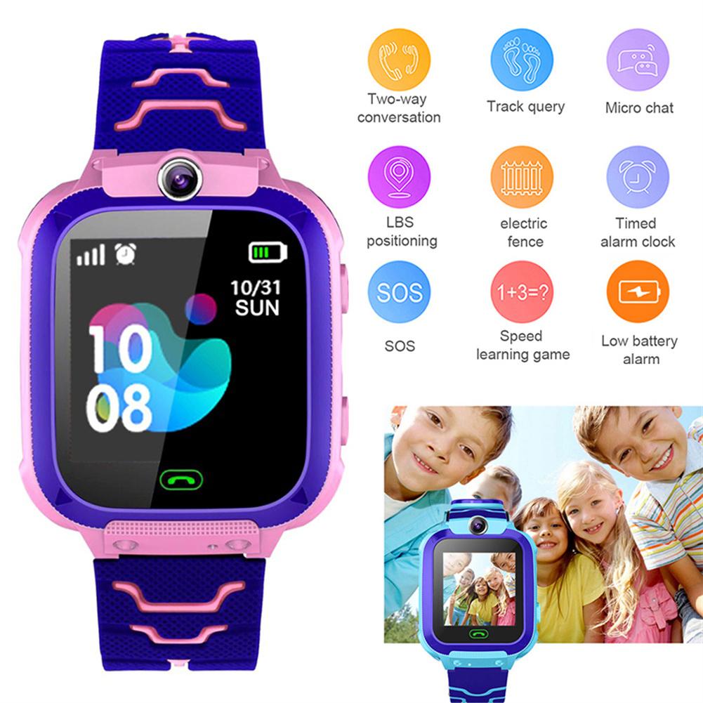Q12B Kids Game Smart Watch Boys Girls Watch With 1.44" Screen Voice Chatting Camera Music Player Alarm Clock Flashlight Functions Smart Watch
