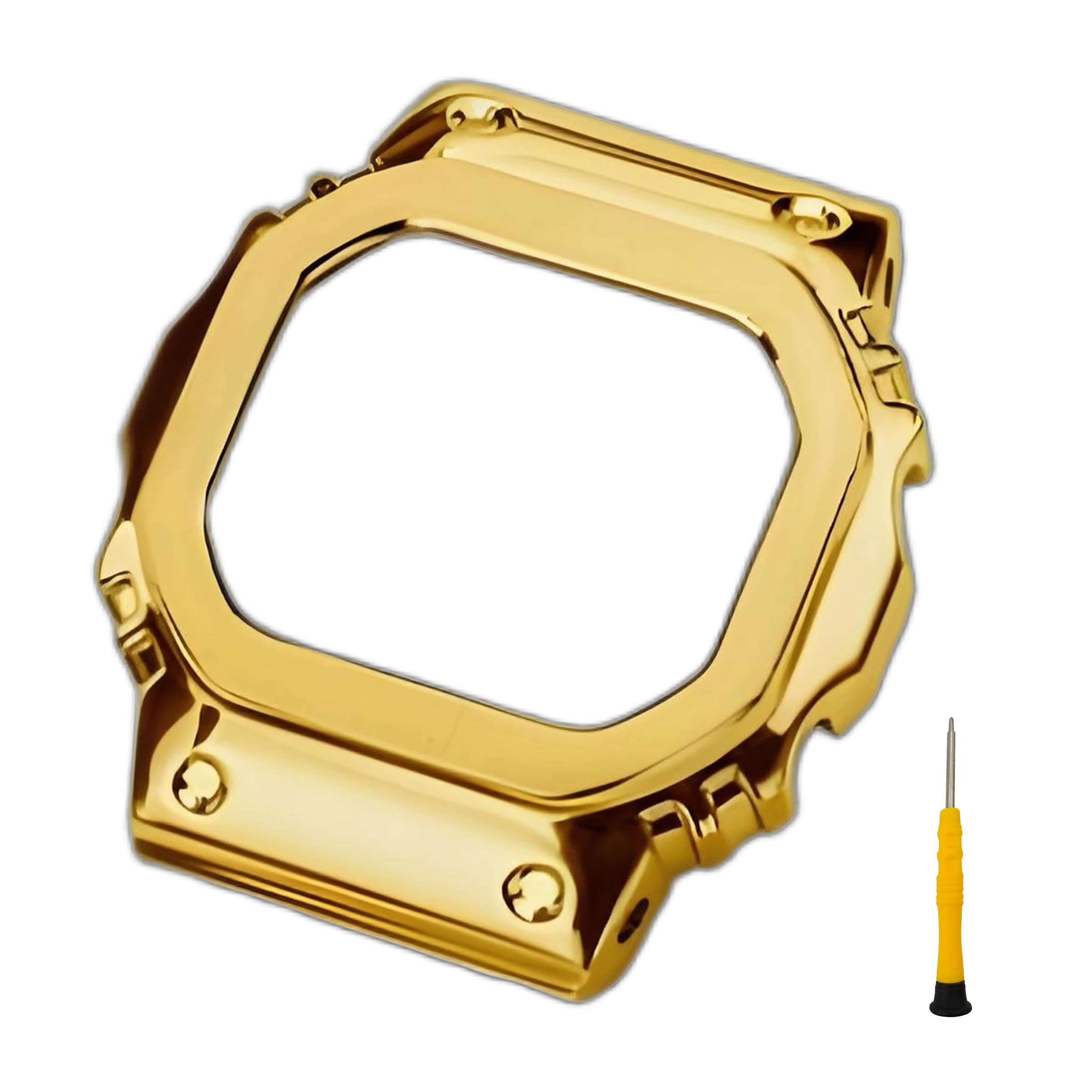 

[HEZKUGU] Compatible G-SHOCK DW-5600DW-5600BBDW-5600EDW-5600MSDW-5600HRGW-B5600GW-5000GWX-5600DW-5000DW-5025GB-5600 Band and Case Set, 316 Stainless