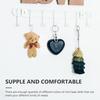 SUPVOX 12-Piece Mixed Set of Cute Fluffy Bear Keychains with Straps for Graduations, Valentine's Day, Birthdays, Weddings, and Parties. Perfect As a