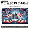 2D Statue of Liberty & Skyline Backdrop for USA Celebrations & Welcome Parties