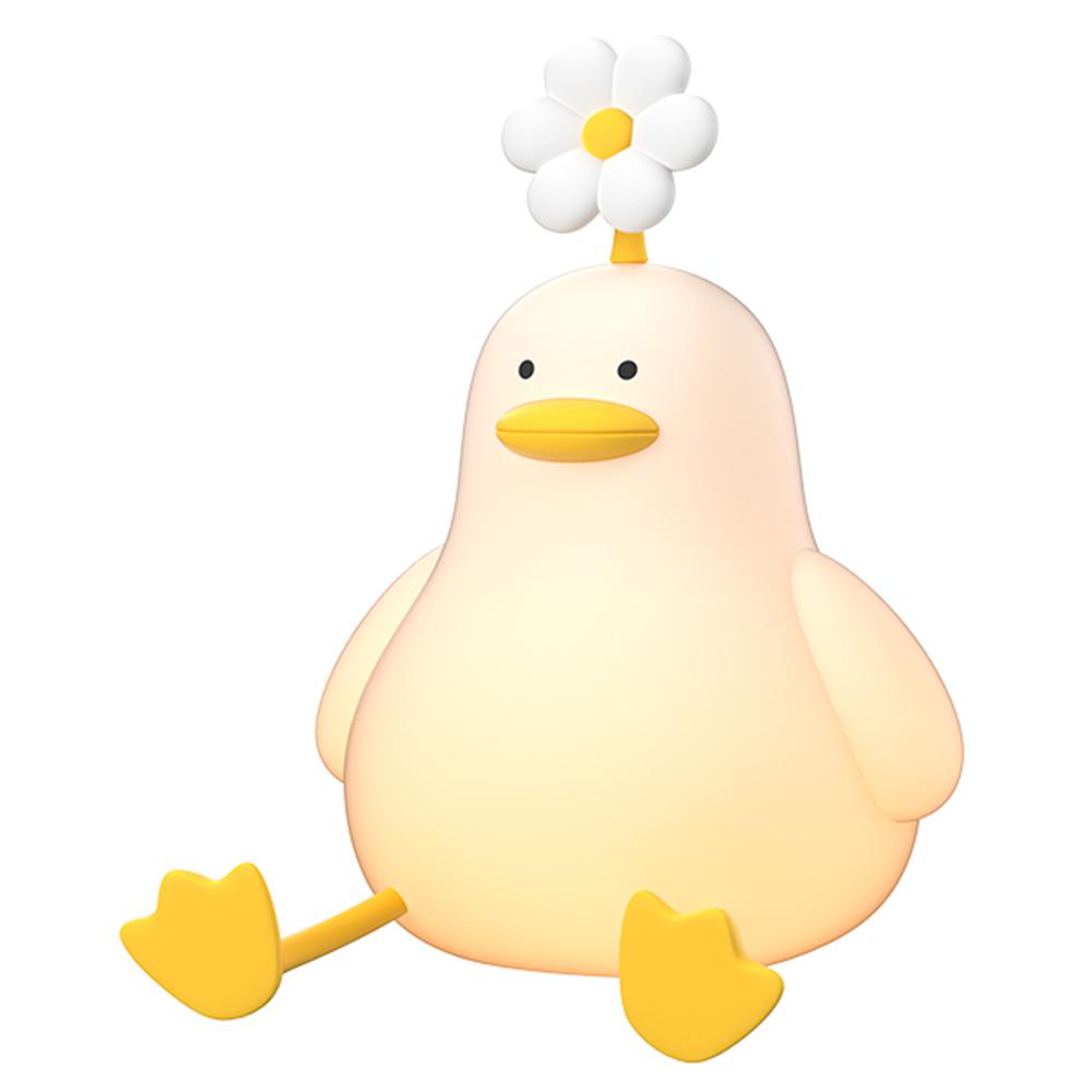 

LLD-D09 Creative Duck Night Light Bedside Sleeping Light 3-Level Brightness Adjustment Touch Control Lamp with Phone Holder A