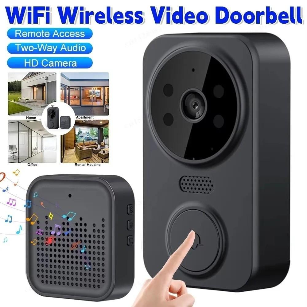 Night Vision Visual Intercom Doorbell Electronic Cat Eye Smart Home Door Bell  Indoor