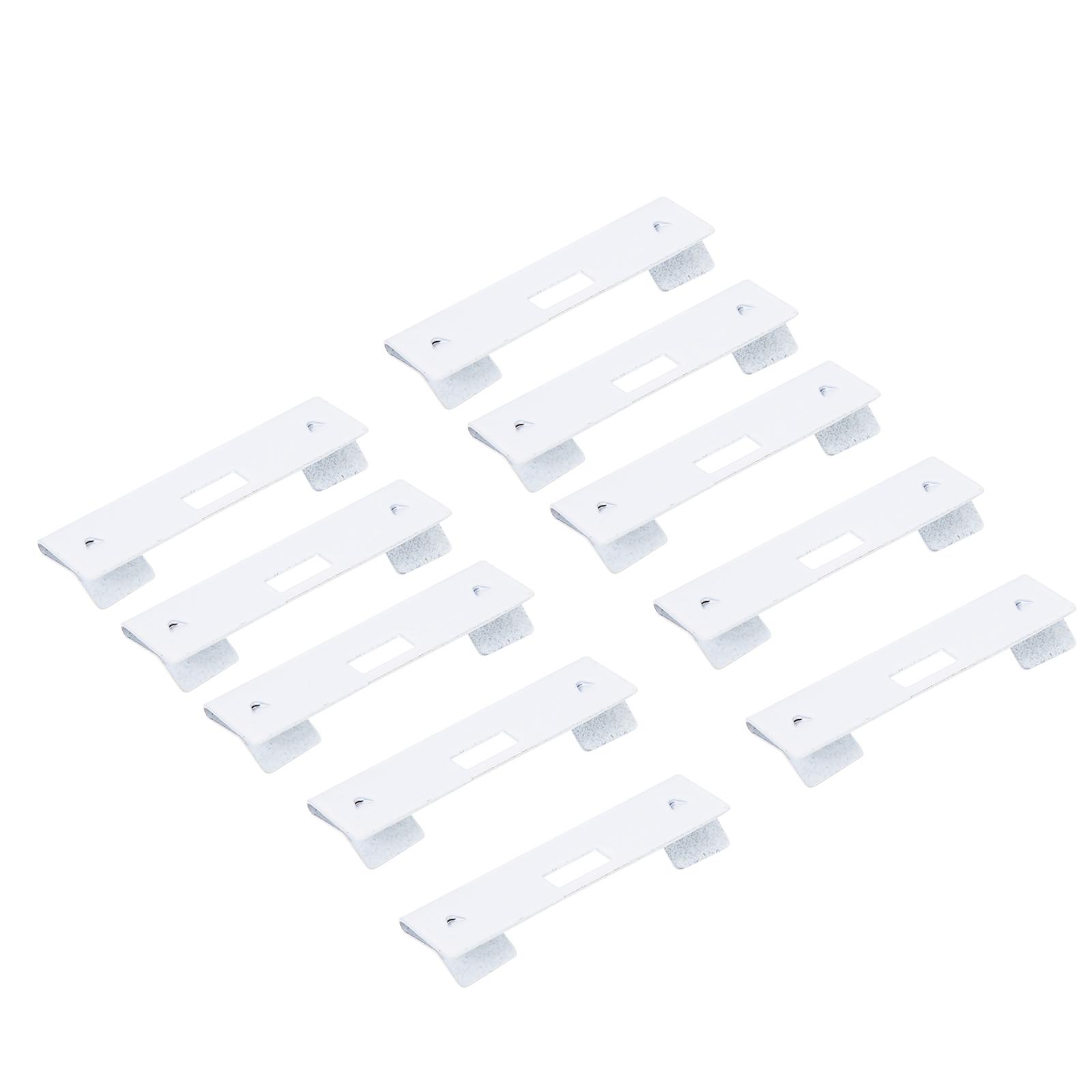 

10 шт. вертикальных крючков для жалюзи, белые шторы, зажимы для оконных жалюзи, железные вкладки для ремонта, сменные планки для жалюзи белый