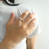 Tassel Lotus Ring New Chinese Jewelry Accessories Fashion Open Adjustable Design Flower Finger Ring Silver Flower Bud Lotus Ring