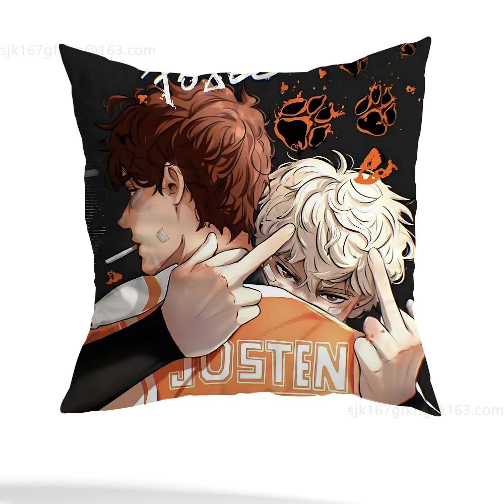 The Foxhole Court Pillow Case Square Double-Sided Printing Short Plush Sofa Cushion Cover Bedroom Bedside Pillow