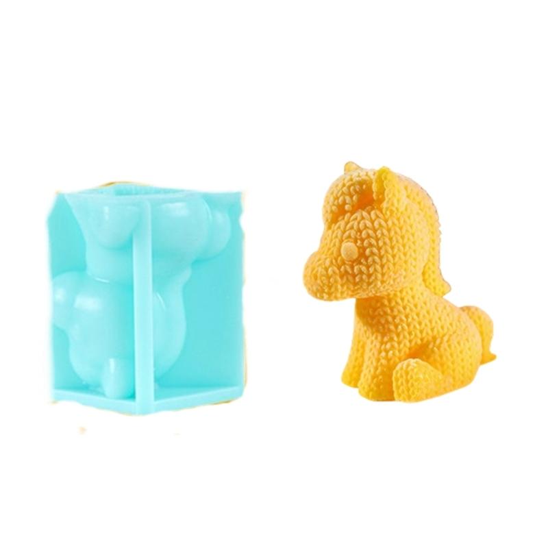 Horse Statue Silicone Candle Molds Food Safe Silicone Temperature Resistant for Resin Casting Candle Chocolate Baking