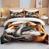 Lion Fox Horse Eagle Wolf   Bedding Set Duvet Cover 1 Duvet Cover 2 Pillowcases Adult and Child Bedding Set Luxury Holiday Gifts