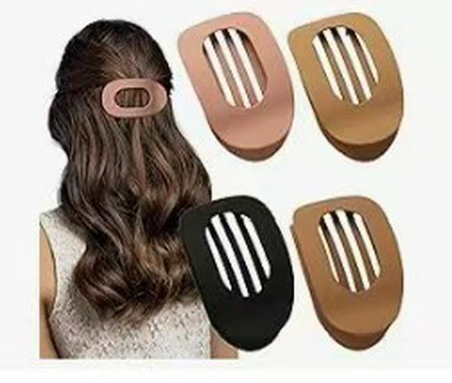 Curved Oval Updo Hair Claw - Temperament Shark Clip