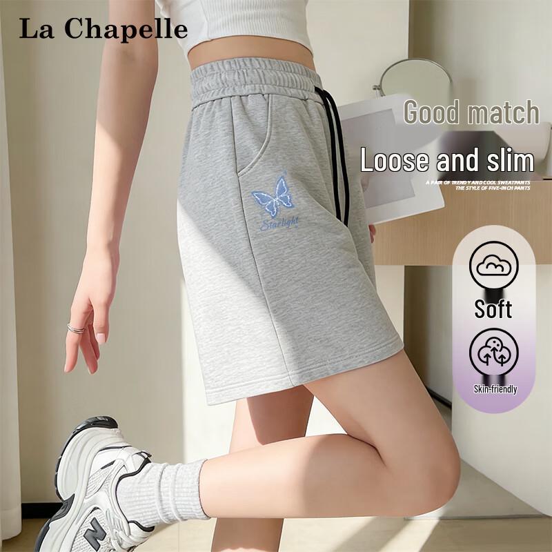 La Chapelle Women s High-Waist A-Line Cotton Bermuda Shorts M