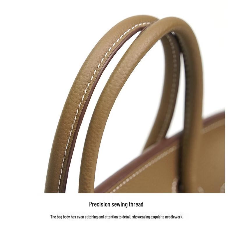 Bolsa de Mão Dou Xiaozhu Estilo Birkin em Couro Premium