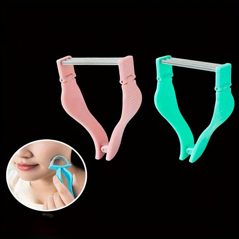 Waterproof Facial Hair Remover - Spring-Loaded, for Face & Lip Hair Exfoliation