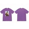 BOX Crew Neck Short Sleeve Shirt Purple S34