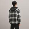 HLA Men's Casual Plaid Jacket with Detachable Hood
