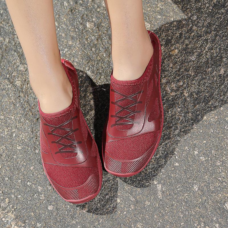 Vannsko for menn Kvinner Elvesko Voksen Svøm Strand Innsjø Svømmebasseng Aqua Sokker Barbeint Hurtigtørrende for fotturer Surfing Kajakkpadling Snøresko