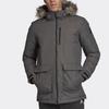adidas Xploric Parka Windproof Warm Hooded Cotton Jacket Men Outerwear Gray-Green DZ1432