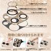 CeiBand Rhinestone Camera Film Compatible with iPhone 16 16 Pro Max Lens Cover Camera Protection Aluminum Alloy Edging Tempered Glitter Lens