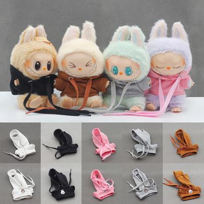 For Labubu Doll Clothes Fashion Clothes Hoodies Doll Clothes Color Match Hoodies Dolls Accessories Cute Decoration Little Cloths