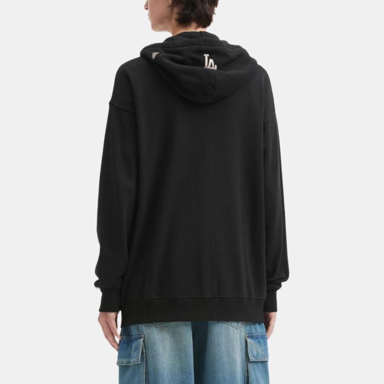 New Era Letter Print Zip-Up Hoodie Unisex Hoodies 14726679