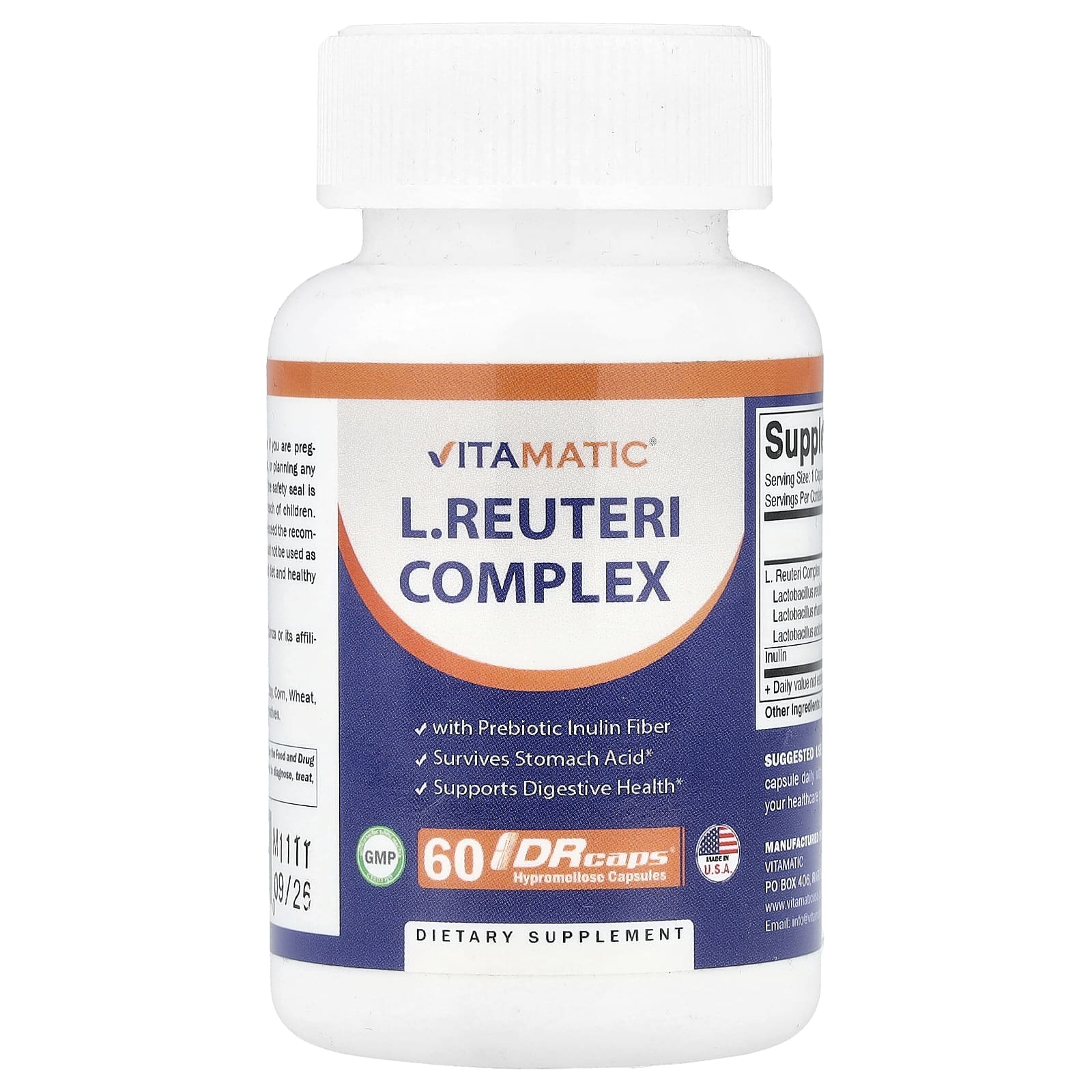 

L. luteri complex, Drcaps® Hypromellose Capsules 60