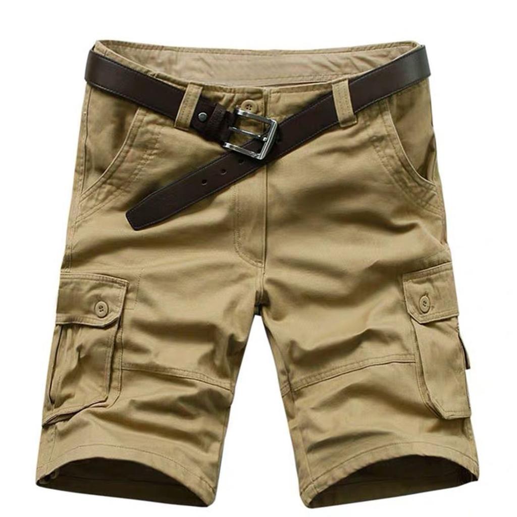 Pantaloncini Cargo Estivi da Uomo Ampi Sportivi Outdoor Multi-Tasche Pantaloni Casual Pantaloni al Ginocchio