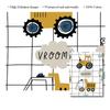 Cartoon Crane Excavator Tractor Truck Poster Wall Art Canvas Painting Nursery Child Boys Pictures Nordic Wall Print Room Decor