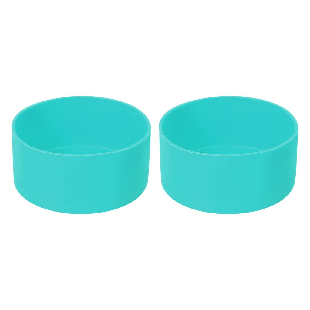 1/2 Stück 9cm Schützende Silikon-Stiefelhülle für 32-40 oz Wasserflaschenboden Anti-Rutsch-Hülle Universal-Tassenboden