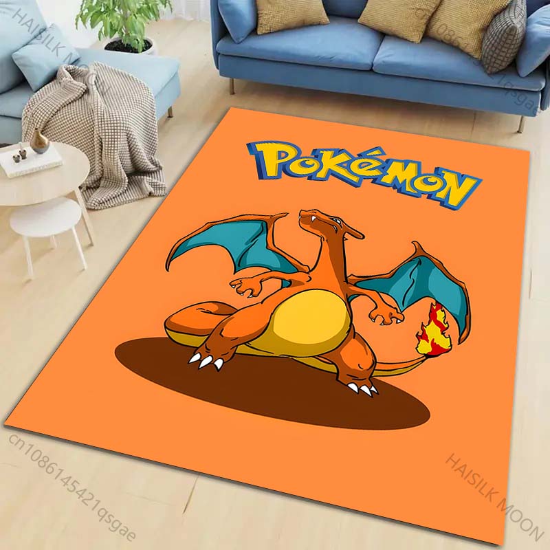Klasyczny P-P0kém0n Charizard Wzór Dywan Salon Sypialnia Sofa Duża Powierzchnia Dekoracyjne Dywany Dzieci Zabawa Mata Antypoślizgowa Cudowne Prezenty