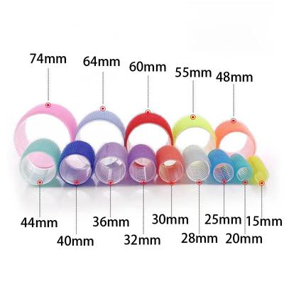 6 Stück Haarwickler Lockenwickler Selbsthaftende Halte-Wickler Friseur-Lockenwickler Haar-Design Haftende Klett-DIY Styling-Zubehör
