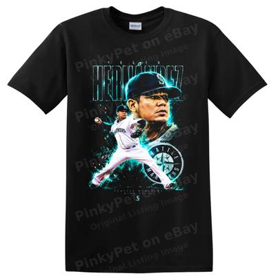 Félix Hernández Seattle Mariners Pitcher Baseball Graphic Art T Shirt Fan Tee