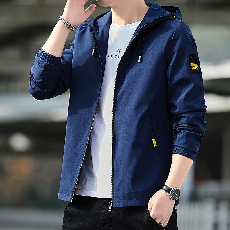 Men's Jacket Autumn and Winter Thickened Velvet Brand Trendy Handsome Casual Tops Young Men's Clothing
