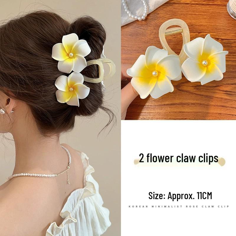 Egg Flower Claw Clip: 2026 High-End Women's Hair Accessory for Updos