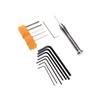 7Pcs/Set Alloy Steel Hexagon Wrench Hexagon Key Allen Wrench Hand Repair Tools 0.7Mm/0.9Mm/1.3Mm/1.5Mm/2Mm/2.5Mm/3Mm