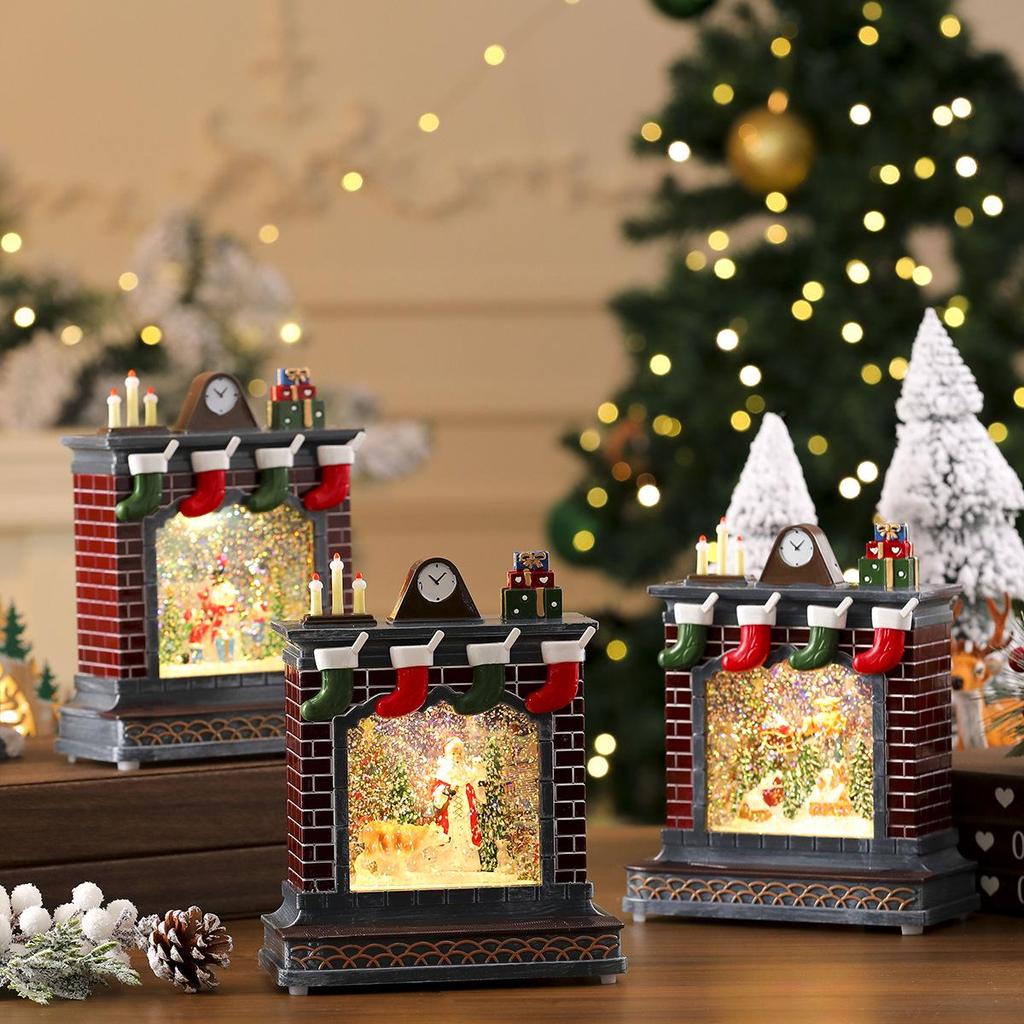 Cross-border Christmas Music Box with Crystal Ball - Perfect Holiday Gift for Children
