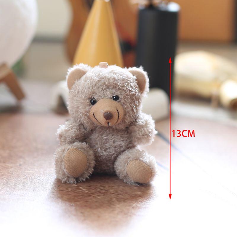 1 Piece Cute Sweater Bear Plush Pendant Toy Soft Stuffed Animal Small Bear Doll Keychain Lovely Birthday Gifts For Girl Boy