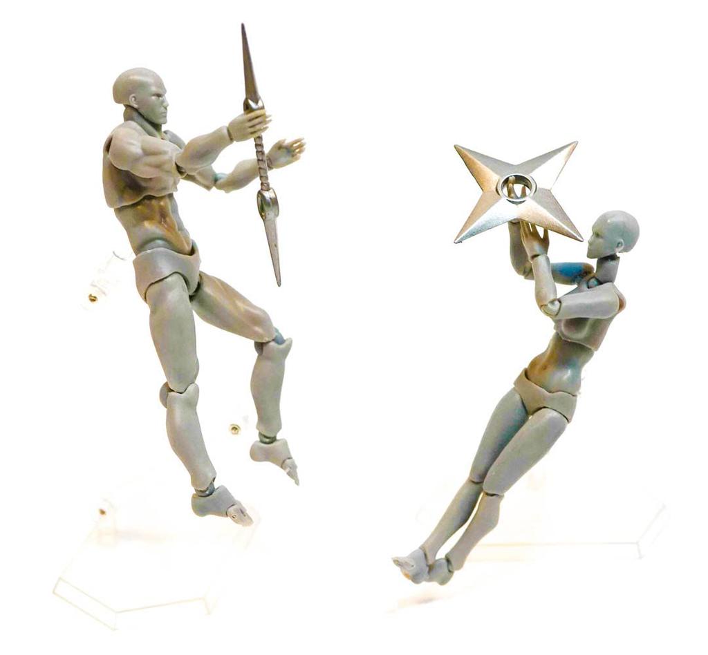 Drawing doll, female, gray, drawing model, human body model, Body-chan, Body-kun, base body, movable figure, painting model