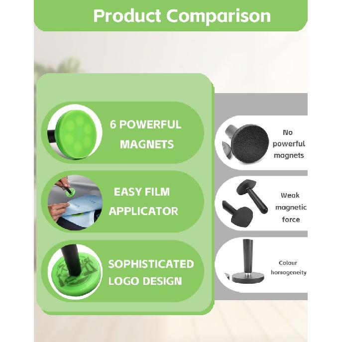 ALIWRAP 4PCS Vinyl Car Wrap Fixer Magnet Holder Carbon Film Wrapping Window Film Tinting Strong Gripper Fixing Tool Auto StylingWindshield Washer