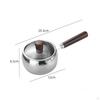 Infant Meals Cooking Pot Easy to Clean Stainless Steel Milk Universal Stovetop Compatibility