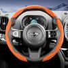 Suitable for Mini Sports Suede Steering Wheel Covers with Split Snap-On Design, Non-Slip and Durable, for Models Such as Cooper 3-Door, Countrakvnt44