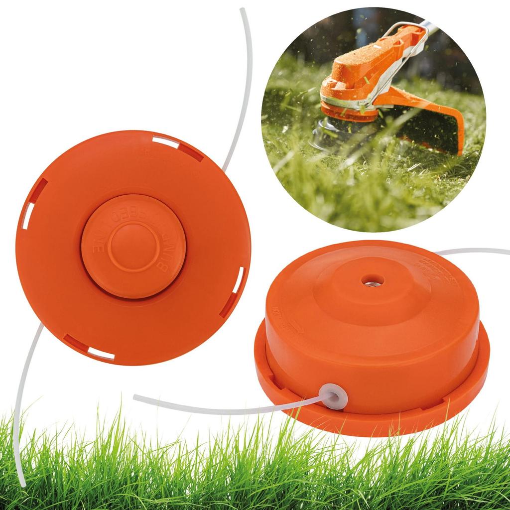 String head for a petrol brushcutter